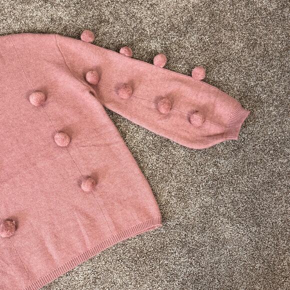 Nancy Yang New York NWt Women's Size Large Pom Heavy Knit Sweater Artsy - Picture 4 of 14